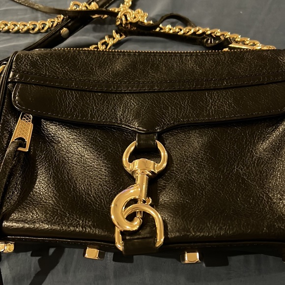Authentic. Rebecca Minkoff Return of the M.A.C. Black Leather Crossbody. - Picture 3 of 8